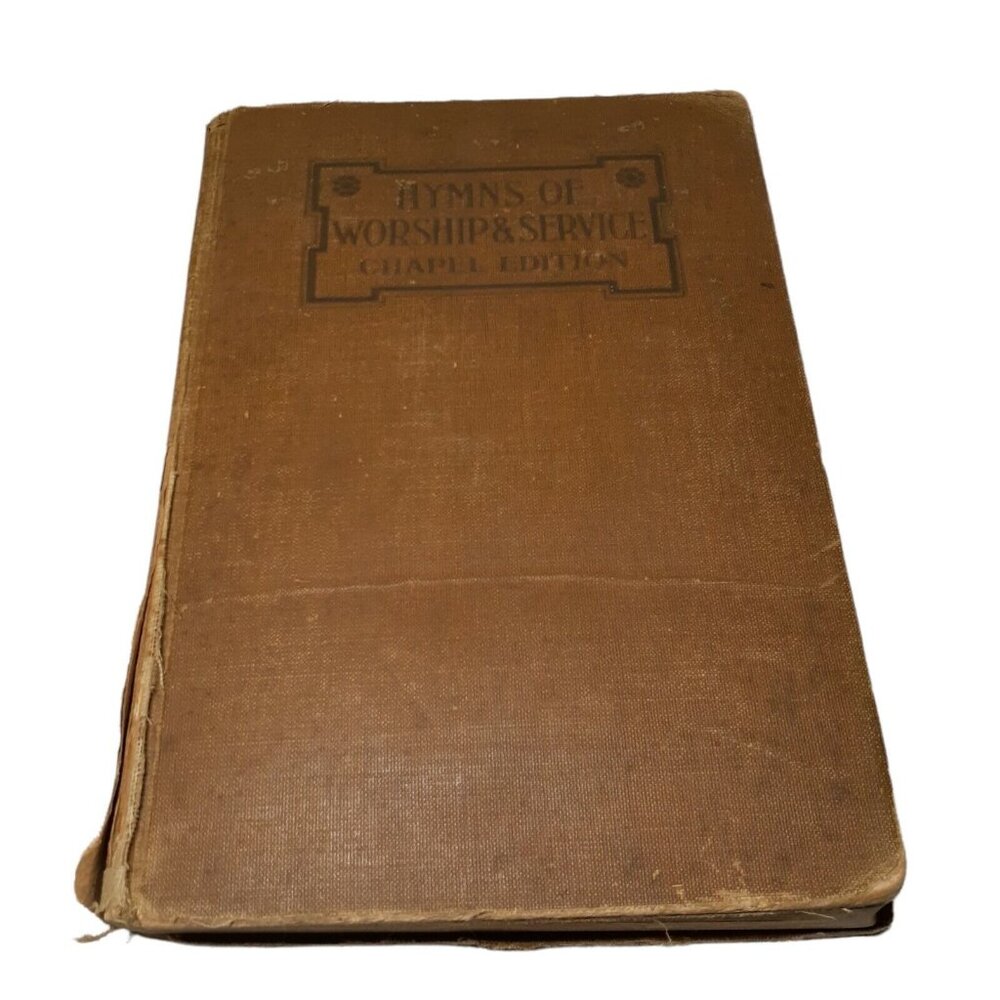 Antique 1910 Hymns of Worship & Service Chapel Edition Christian Religious Songs